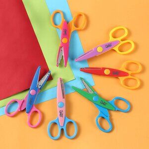 Craft Scissors - Decorative Edge, 6 Pack, Zig Zag, Scrapbooking, Fancy, Pattern,
